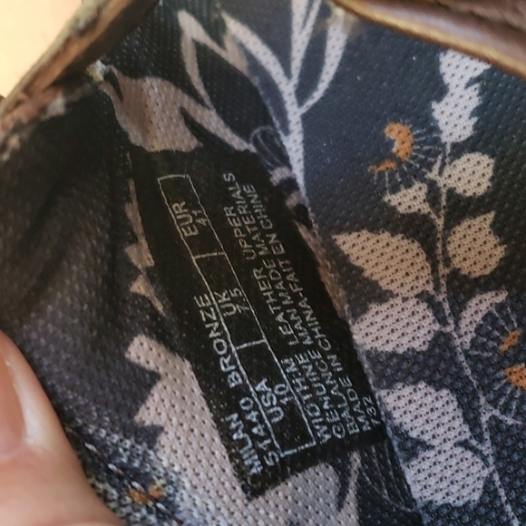 P.w. minor women's shoes Milan bronze size 10M new but with flaws - Picture 6 of 8